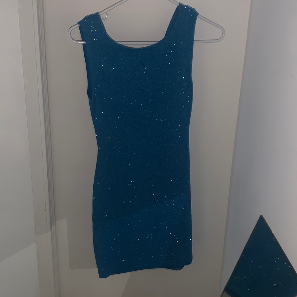 SPARKLY BLUE DRESS